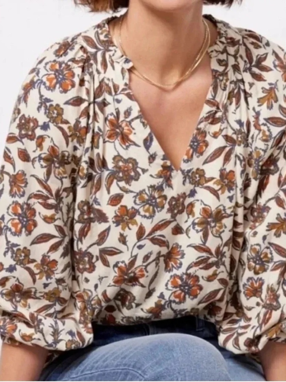 FAHERTY Portia Top in Indee Floral